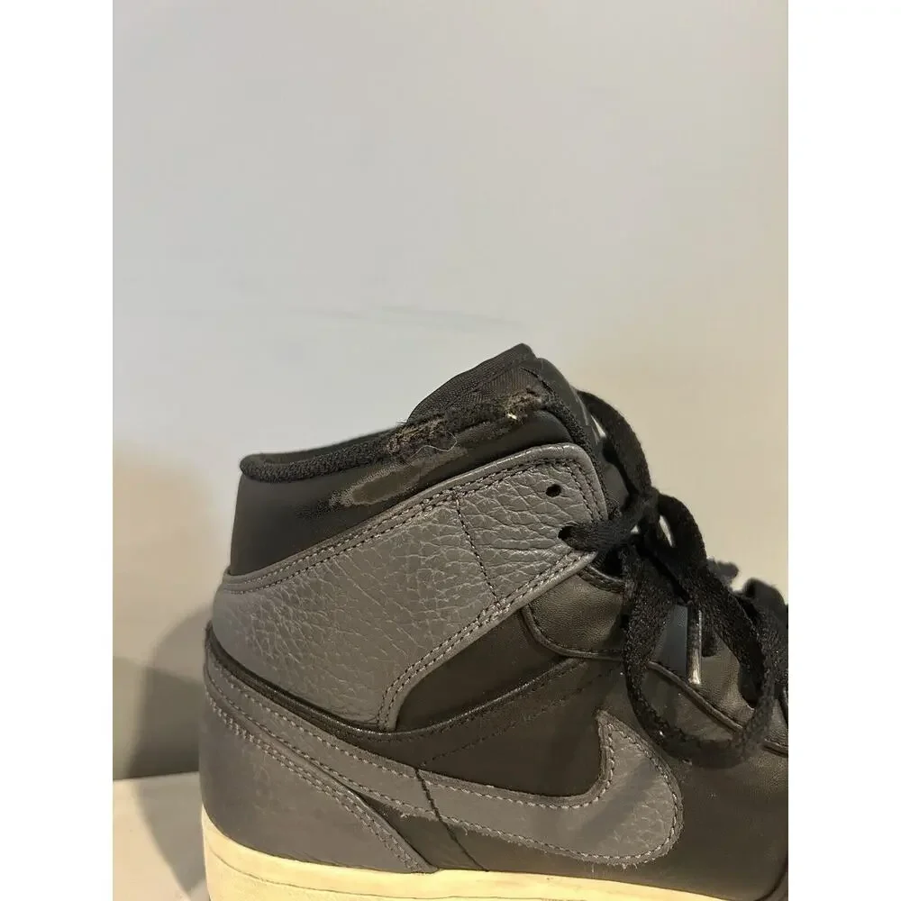 Nike Air Jordan 1 Mid Black Dark Grey‎ White Shadow Shoes 554724-041 Men Size 9